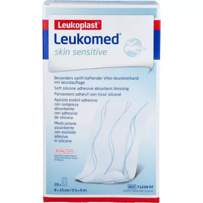 LEUKOMED Skin sensitive stérile 8x15 cm, 20 pces