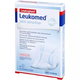 LEUKOMED Skin sensitive stérile 5x7,2 cm, 5 pces