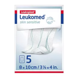 LEUKOMED Skin sensitive stérile 8x10 cm, 5 pces