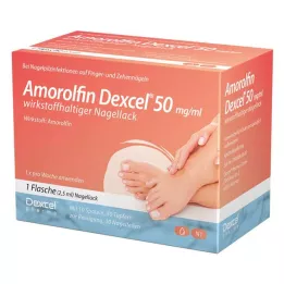 AMOROLFIN Dexcel 50 mg/ml vernis à ongles contenant du principe actif, 2.5 ml