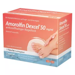 AMOROLFIN Dexcel 50 mg/ml vernis à ongles contenant du principe actif, 5 ml