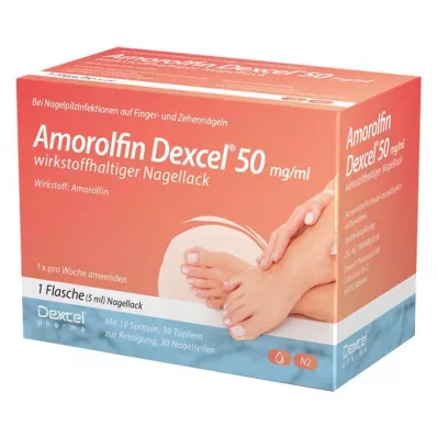 Vernis à ongles médicamenteux Amorolfine Dexcel® 50 mg/ml, 5 ml