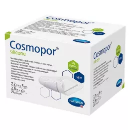 COSMOPOR Pansement silicone 5x7,2 cm, 25 pces
