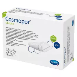 COSMOPOR Pansement silicone 5x7,2 cm, 10 pces