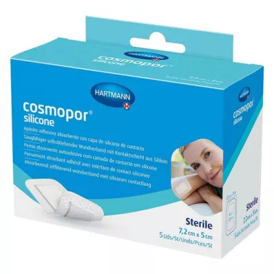 Pansement en silicone Cosmopor® 5x7,2 cm, 5 pc Pansement en silicone Cosmopor® 5x7,2 cm, 5 pc