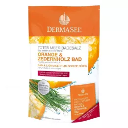 DERMASEL Sels de bain de la Mer Morte Orange &amp; Bois de cèdre, 1 P