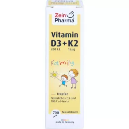 VITAMIN D3+K2 MK-7 all trans Family Goutte-à-goutte, 20 ml