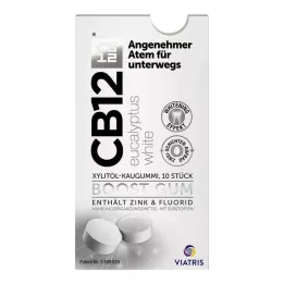CB12 boost Eucalyptus blanc Gomme à mâcher, 10 pces