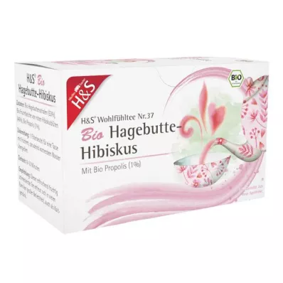 H&amp;S Sac filtrant Hibiscus cynorhodon biologique, 20 x 3,0 g