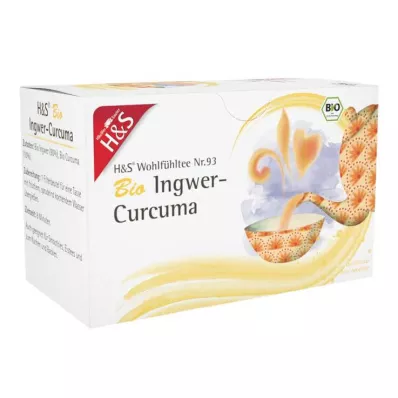 H&amp;S Sachet filtre gingembre-curcuma bio, 20X1,25 g