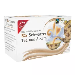 H&S Thé noir dAssam bio, sachets filtres, 20X1.80 g
