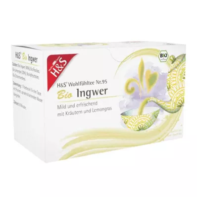 H&S Sachets filtres au gingembre bio, 20X2 g H&S Sachets filtres au gingembre bio, 20X2 g