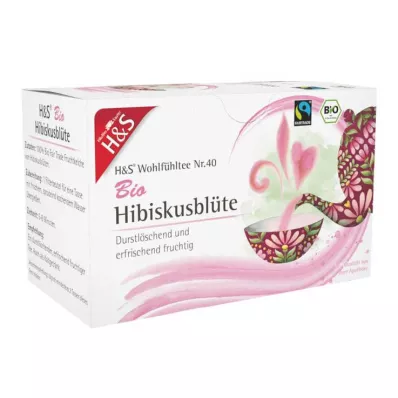 H&amp;S Sac filtrant à fleurs dhibiscus bio, 20 x 1,75 g