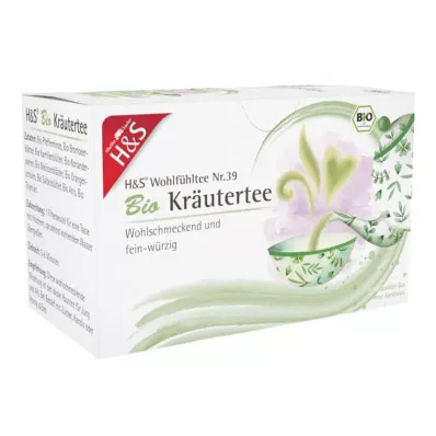 H&amp;S sachets filtre tisane bio, 20X1,5 g