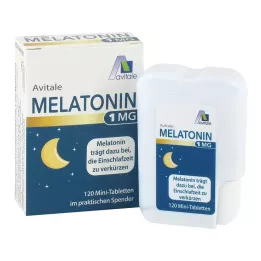 MELATONIN Mini-comprimés de 1 mg en distributeur, 120 pc