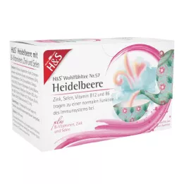 H&amp;S Myrtille avec vitamines B, zinc et sélénium, 20X2.5 g