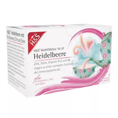 Myrtille H&amp;S aux vitamines B zinc et sélénium Fsachet, 20X2,5 g