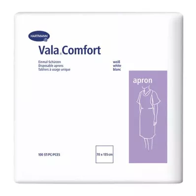 Tablier Valacomfort tabliers jetables 70x135 cm blanc, 100 pièces