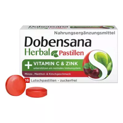Dobensana Herbal Kirschgeschm.vit.c & Pastille de zinc.(16 pièces) Dobensana Herbal Kirschgeschm.vit.c & Pastille de zinc.(16 pièces)