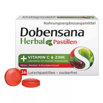 Dobensana Herbal Kirschgeschm.vit.c & Pastille de zinc.(36 pièces) Dobensana Herbal Kirschgeschm.vit.c & Pastille de zinc.(36 pièces)