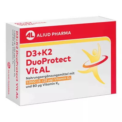 D3+K2 DuoProtect Vit AL 1000 I.E./80 µg gélules, 30 pc