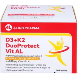 D3+K2 DuoProtect Vit AL 1000 I.E./80 µg gélules, 90 pc