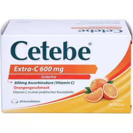 CETEBE Comprimés à mâcher Extra-C 600 mg, 60 comprimés