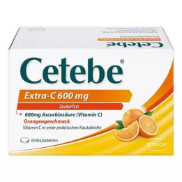 CETEBE Comprimés à mâcher Extra-C 600 mg, 60 comprimés