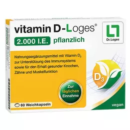 VITAMIN D-LOGES 2.000 I.U. végétale, 60 gélules