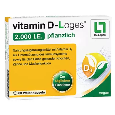 VITAMIN D-LOGES 2.000 I.U. végétale, 60 gélules