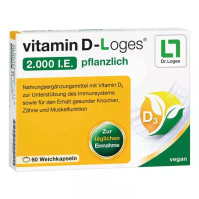 vitamine D-Loges 2 000 unités internationales végétales (60 pièces)