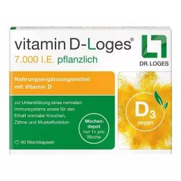 VITAMIN D-LOGES 7.000 U.I. à base de plantes, dépôt hebdomadaire, 90 unités