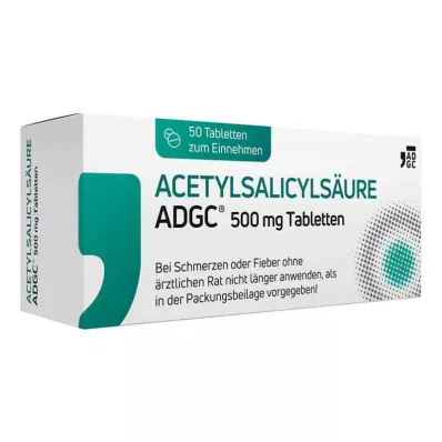Acide acétylsalicylique ADGC comprimés de 500 mg (50 pièces)