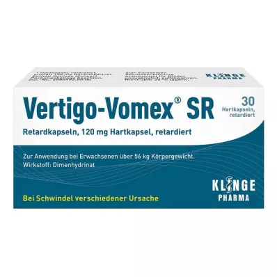 Vertigo-Vomex® SR capsules à libération prolongée, 30 pc