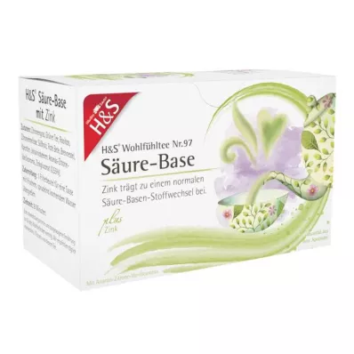 H&amp;S acide-base avec sac filtrant en zinc, 20X2,0 g