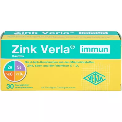 ZINK VERLA Comprimés à mâcher immunisés, 30 pces