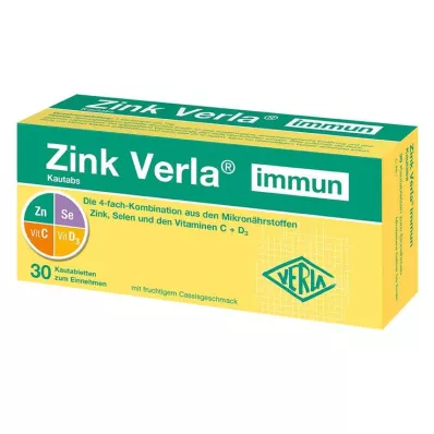 ZINK VERLA Comprimés à mâcher immunisés, 30 pces ZINK VERLA Comprimés à mâcher immunisés, 30 pces