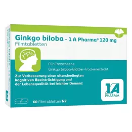 GINKGO BILOBA-1A Pharma 120 mg comprimés pelliculés, 60 comprimés