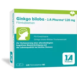 GINKGO BILOBA-1A Pharma 120 mg comprimés pelliculés, 120 comprimés