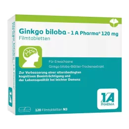 GINKGO BILOBA-1A Pharma 120 mg comprimés pelliculés, 120 comprimés