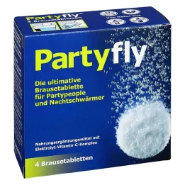 PARTYFLY Comprimés effervescents, 4 pièces