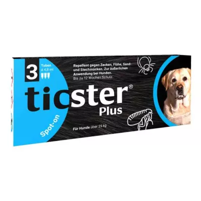 Ticster Plus Spot-on solution pour chiens de plus de 25 kg (3x4,8 ml)