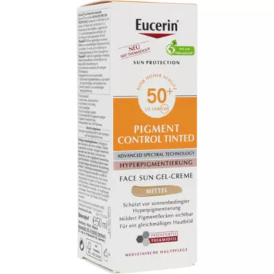 EUCERIN Sun Fluid Pigment Control moyen LSF 50+, 50 ml