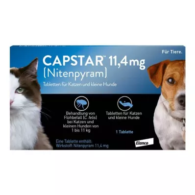CAPSTAR Comprimés de 11,4 mg pour chats/petits chiens, 1 pc