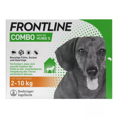 FRONTLINE COMBO contre les tiques, les puces sur les chiens S (2 -10 kg), 3 pcs FRONTLINE COMBO contre les tiques, les puces sur les chiens S (2 -10 kg), 3 pcs