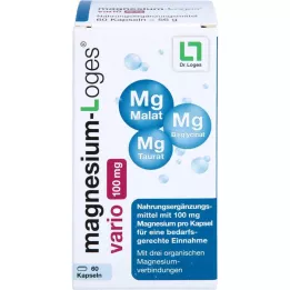 MAGNESIUM-LOGES vario 100 mg gélules, 60 pcs
