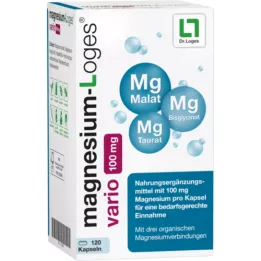 MAGNESIUM-LOGES vario 100 mg gélules, 120 pcs