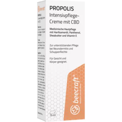 BEECRAFT Propolis CBD Crème de soins intensifs, 75 ml