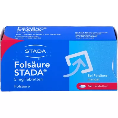 FOLSÄURE STADA 5 mg comprimés, 56 pcs