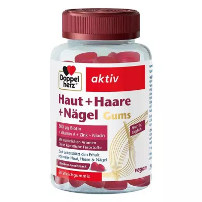 Doppelherz Peau + Cheveux + Ongles Gommes, 60 pc